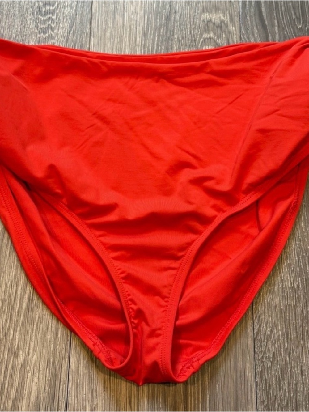Anne Cole Red High-Waist Bikini Bottom
